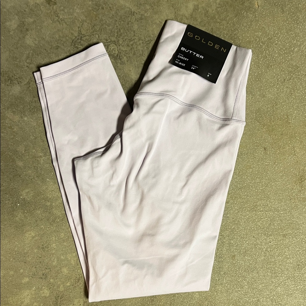 Golden High-Waisted Leggings
